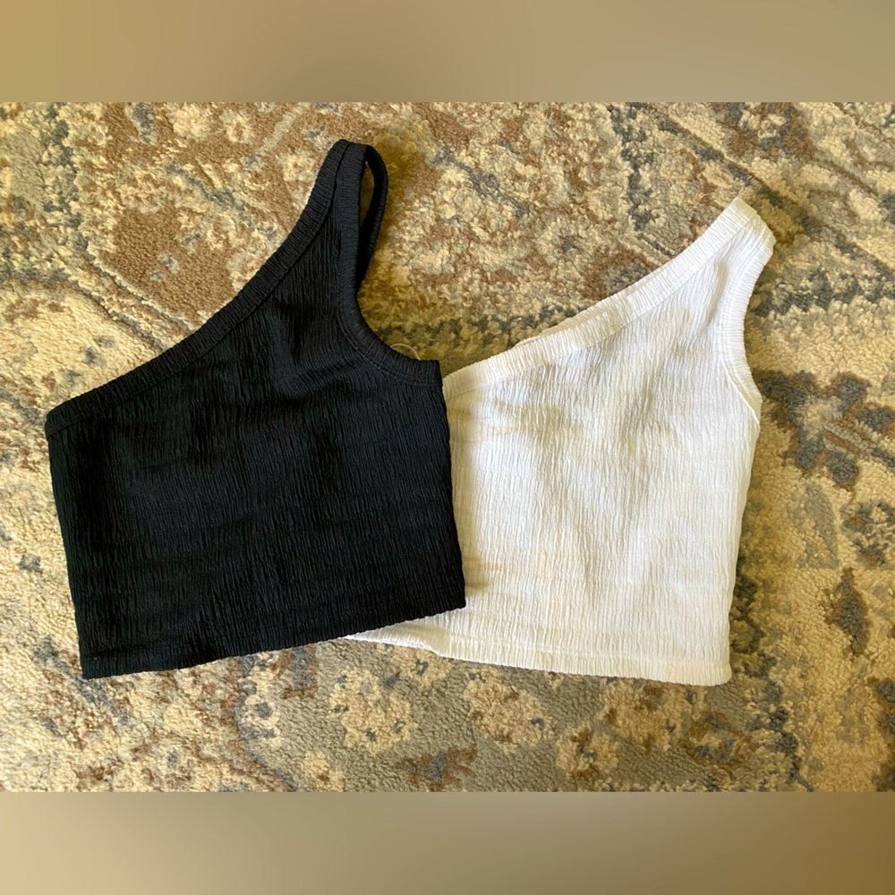 Two Aerie crop tops